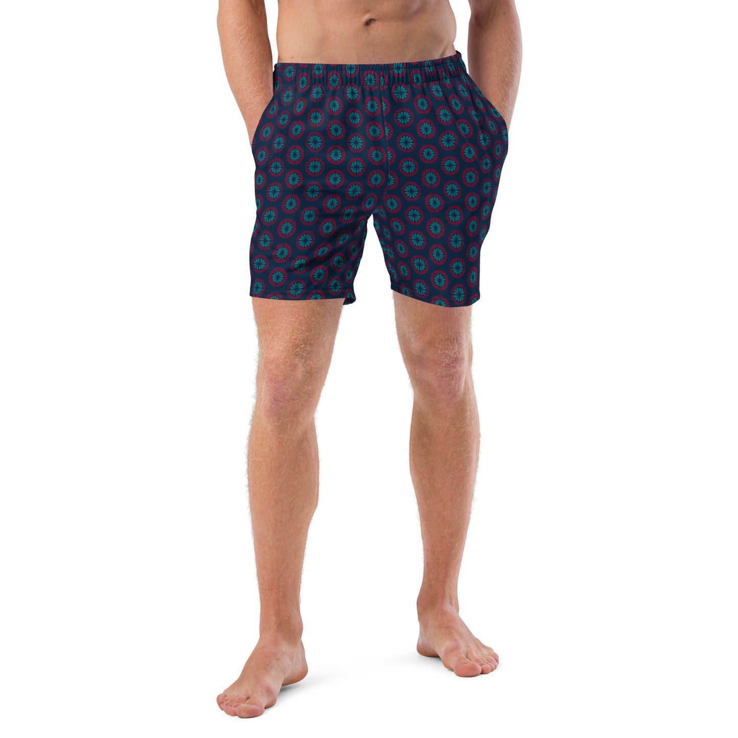 Recycled Men's swim trunks - Geometric Sea Star 🍃