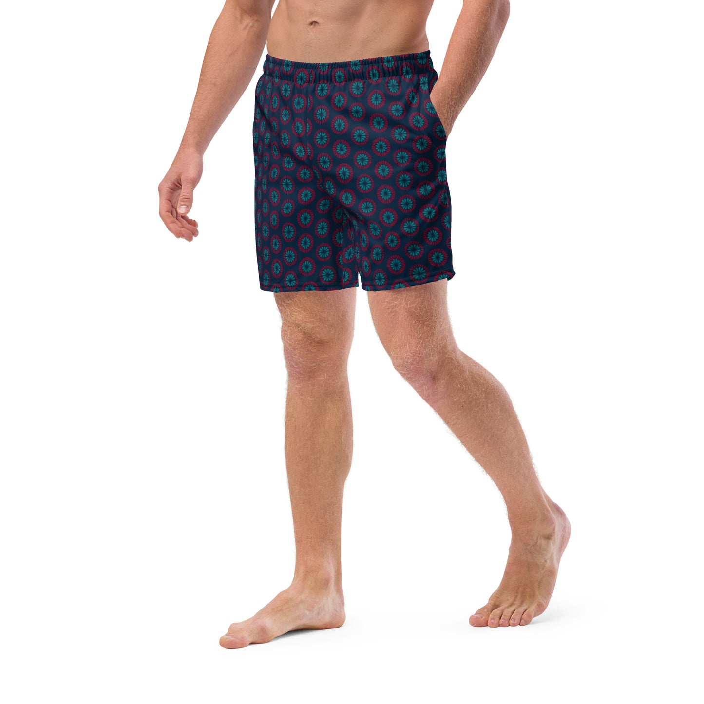 Recycled Men's swim trunks - Geometric Sea Star 🍃