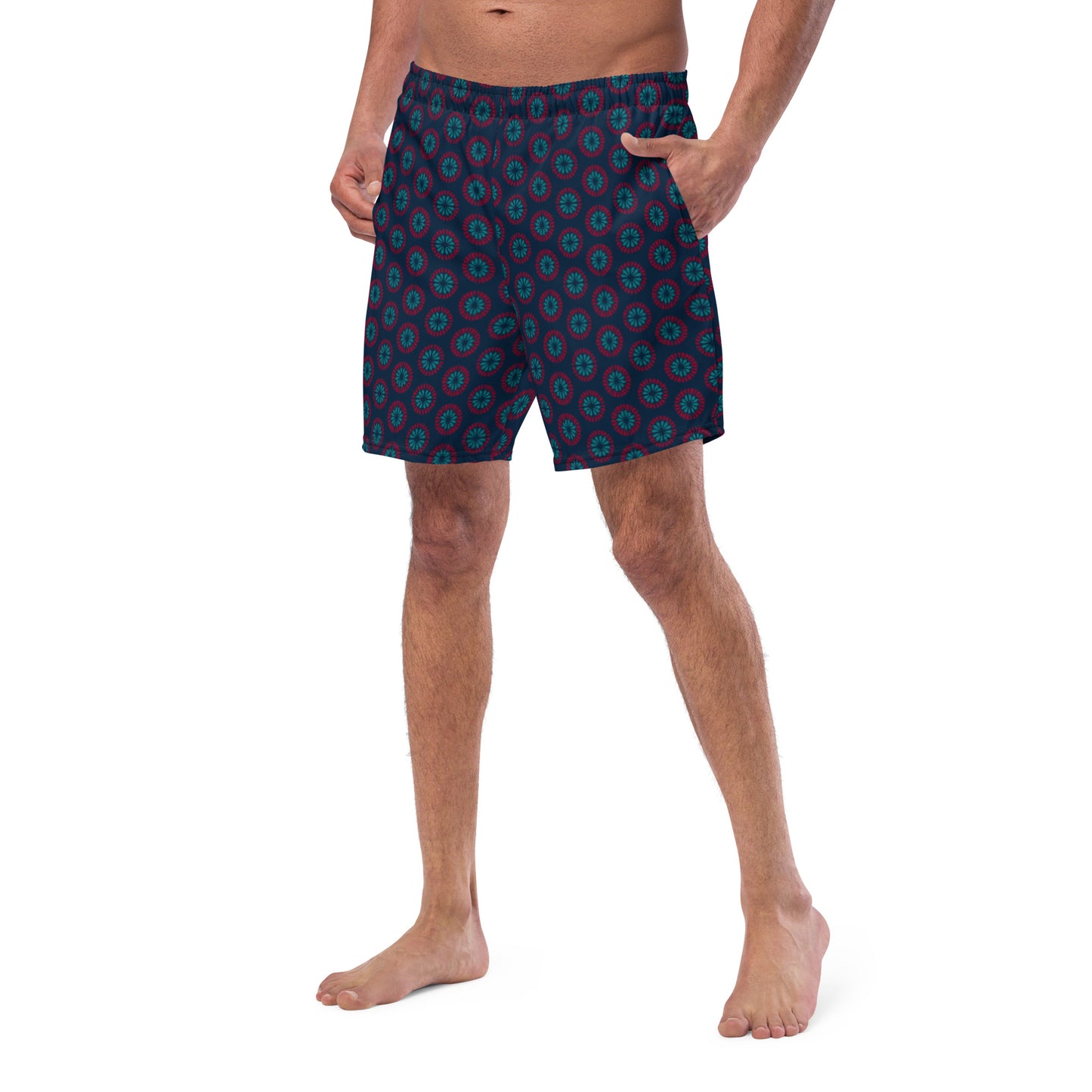 Recycled Men's swim trunks - Geometric Sea Star 🍃