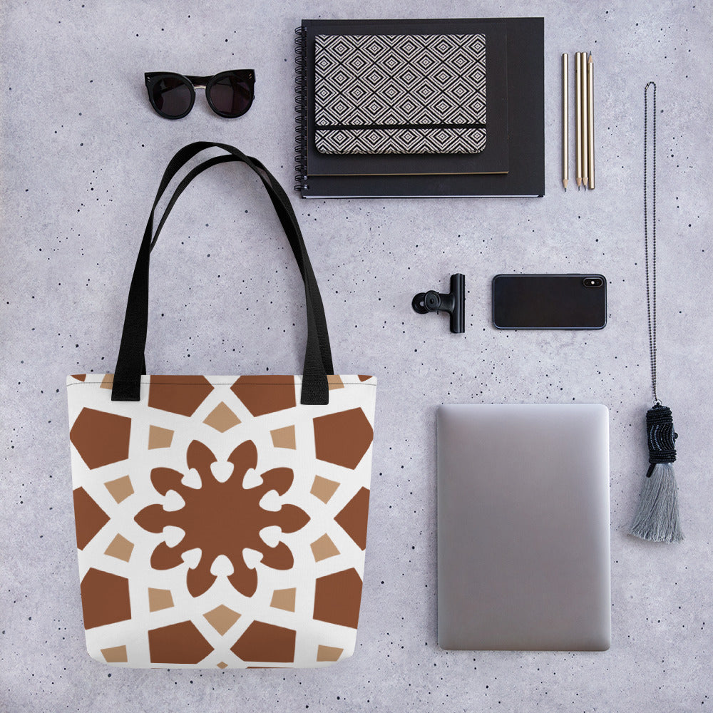 Tote bag - Arabesque Boho Chocolate