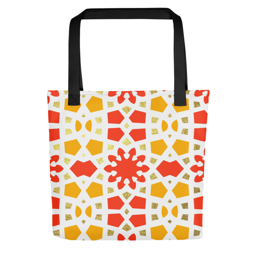 Tote bag - Geometric Arabesque Citrus