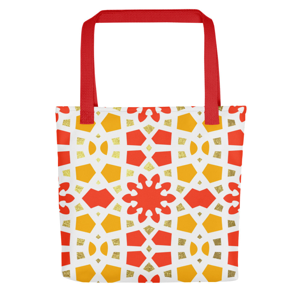 Tote bag - Geometric Arabesque Citrus