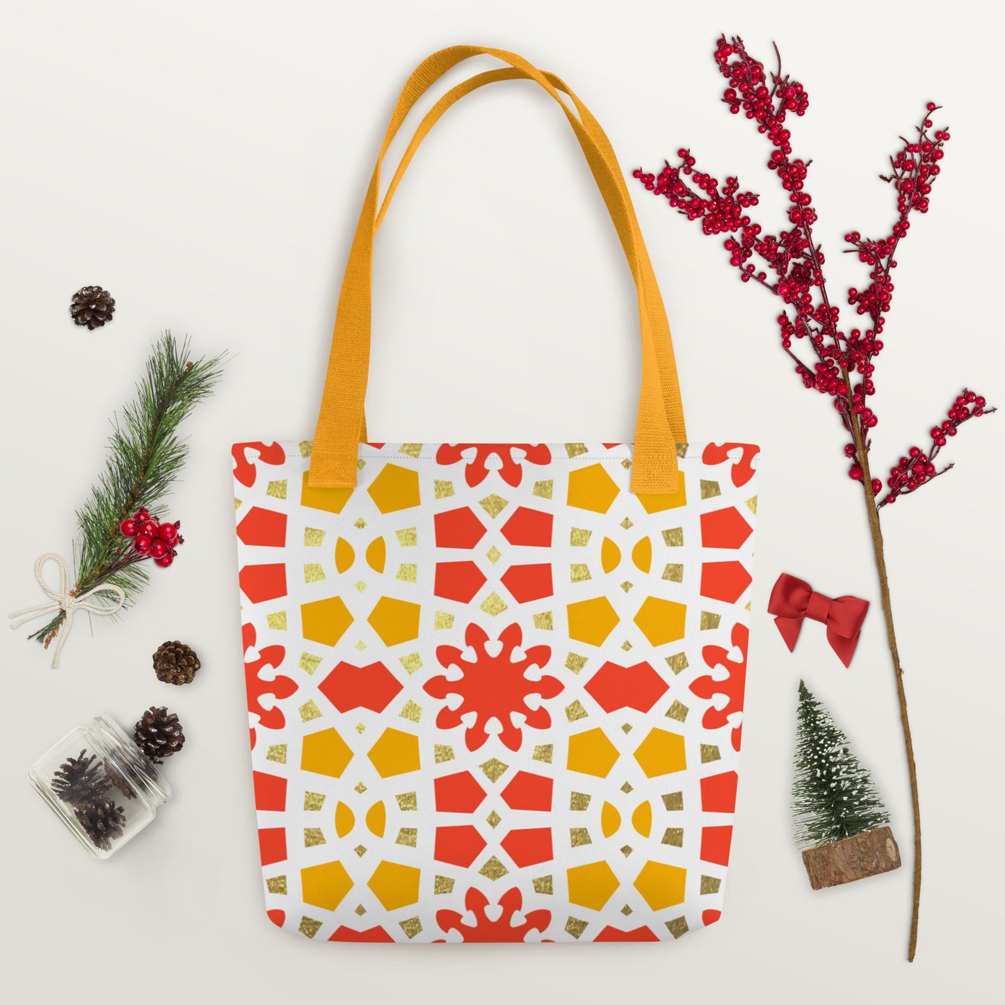 Tote bag - Geometric Arabesque Citrus