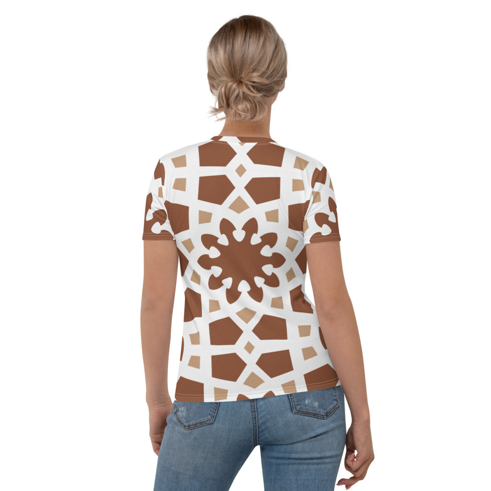 Women's T-shirt - Arabesque Boho Chocolate