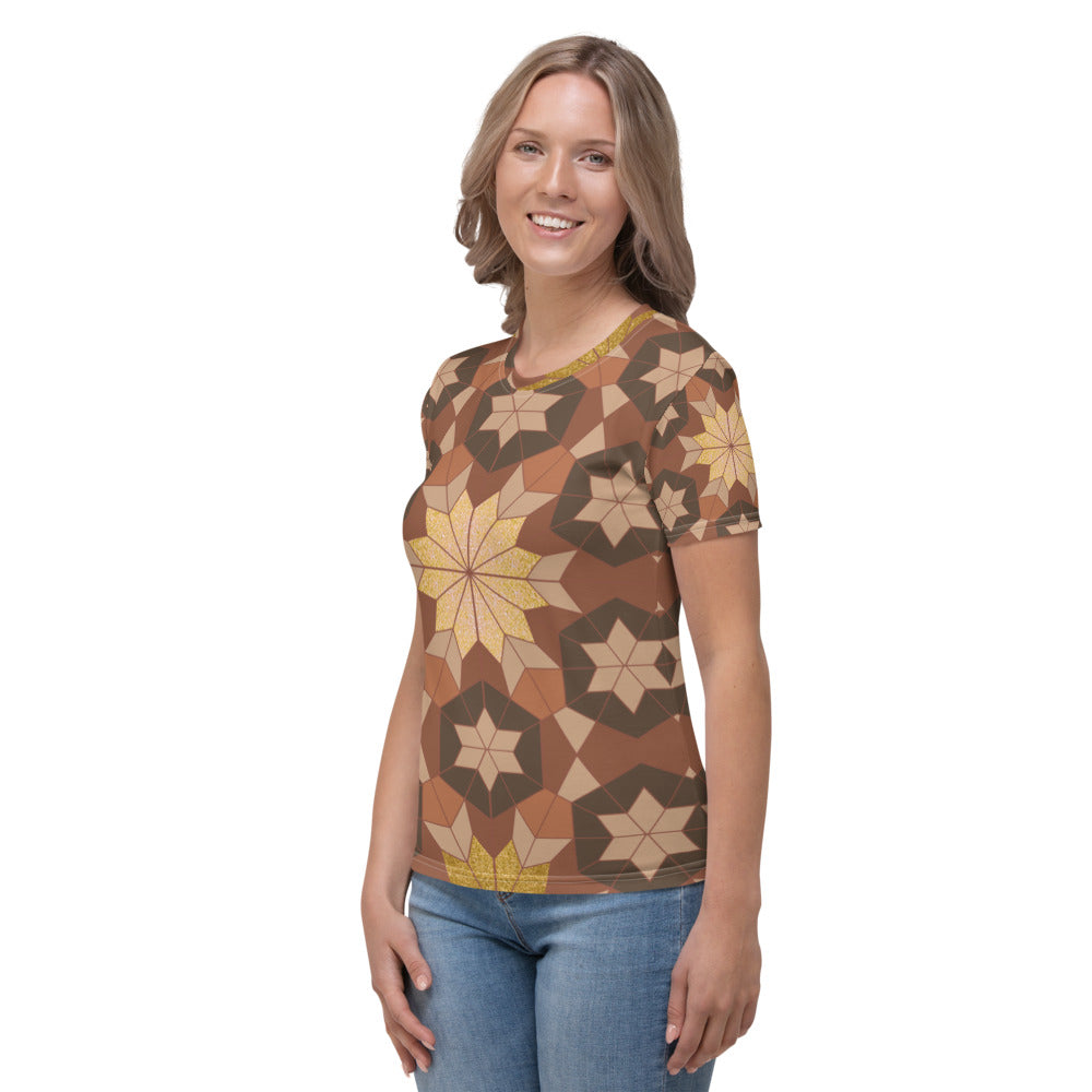 Women's T-shirt - Geometric Star - Boho Morocco