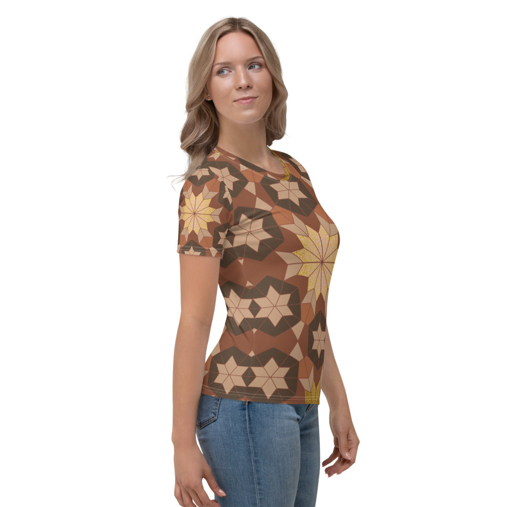 Women's T-shirt - Geometric Star - Boho Morocco