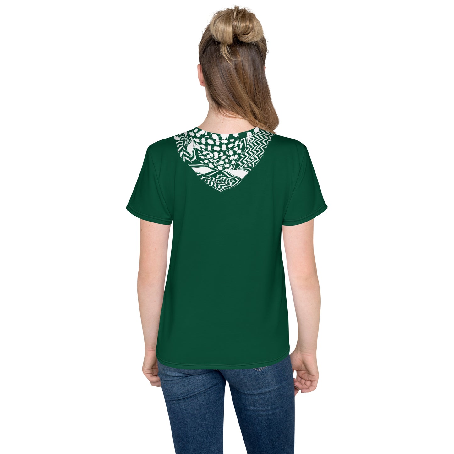 Saudi National Day Keffiyeh Unisex Youth crew neck t-shirt