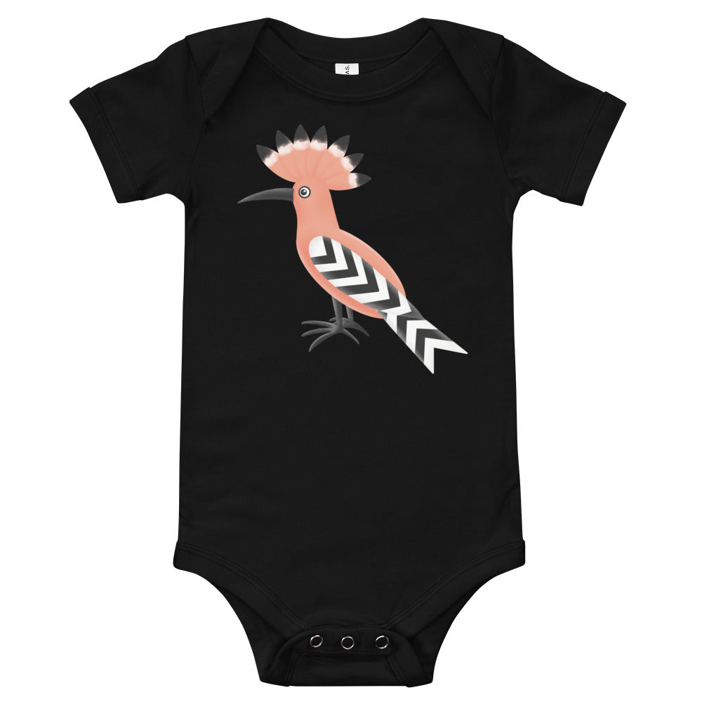 Baby short sleeve one piece - Hoopoe Bird