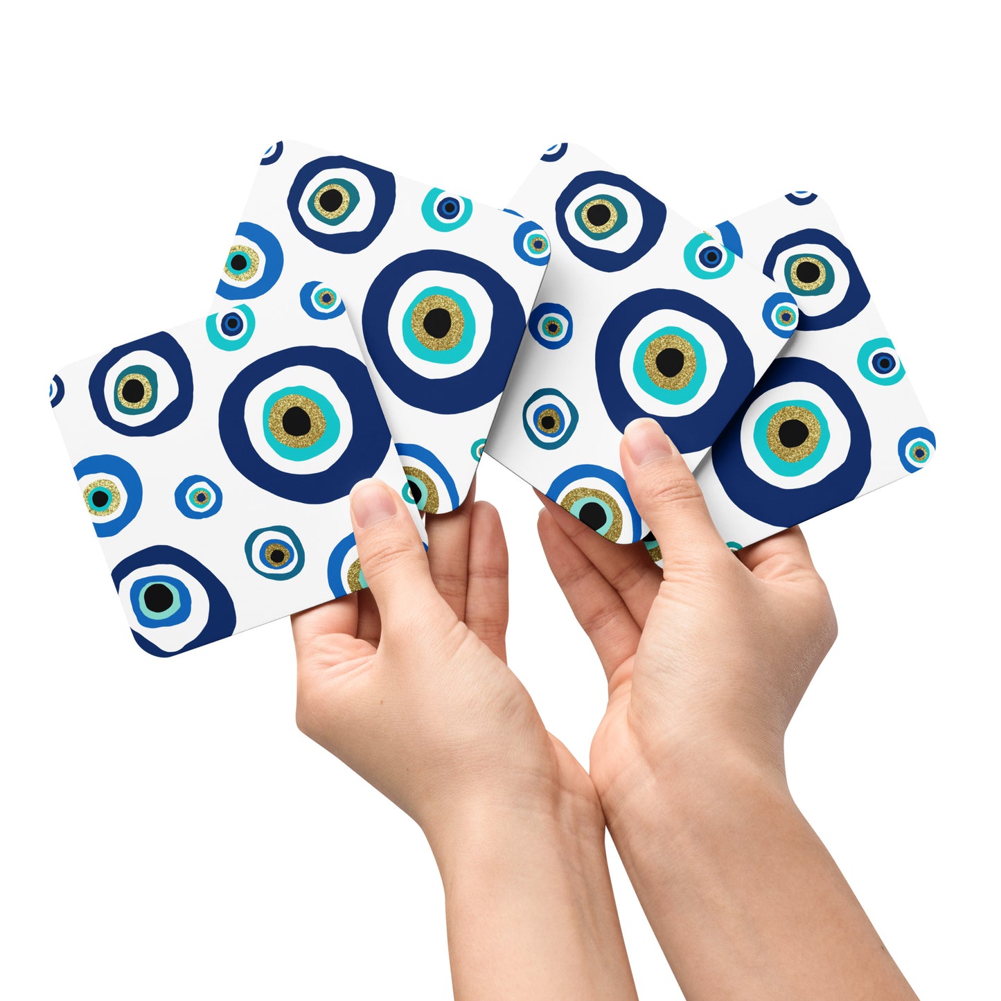 Nazar Evil Eye Amulet Cork-back coaster