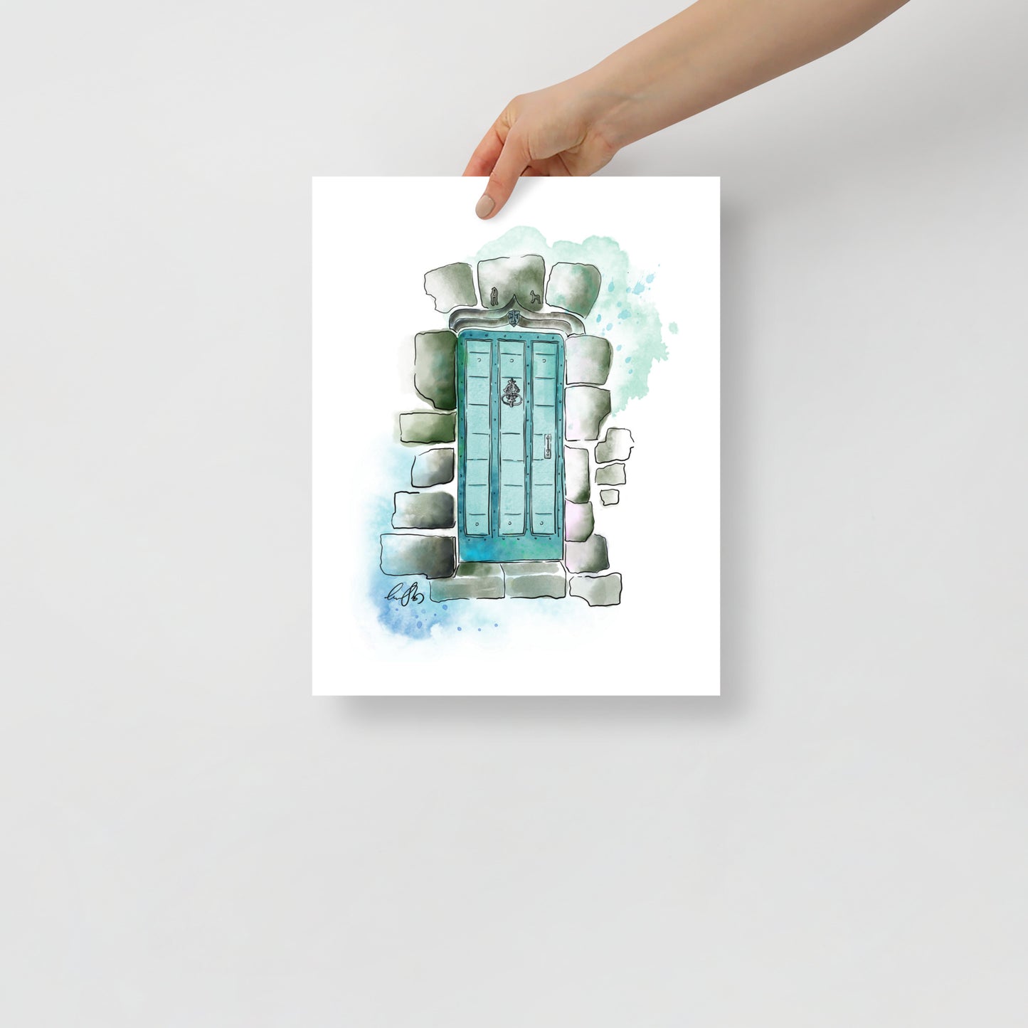 The Poets Door - French Watercolor - Poster