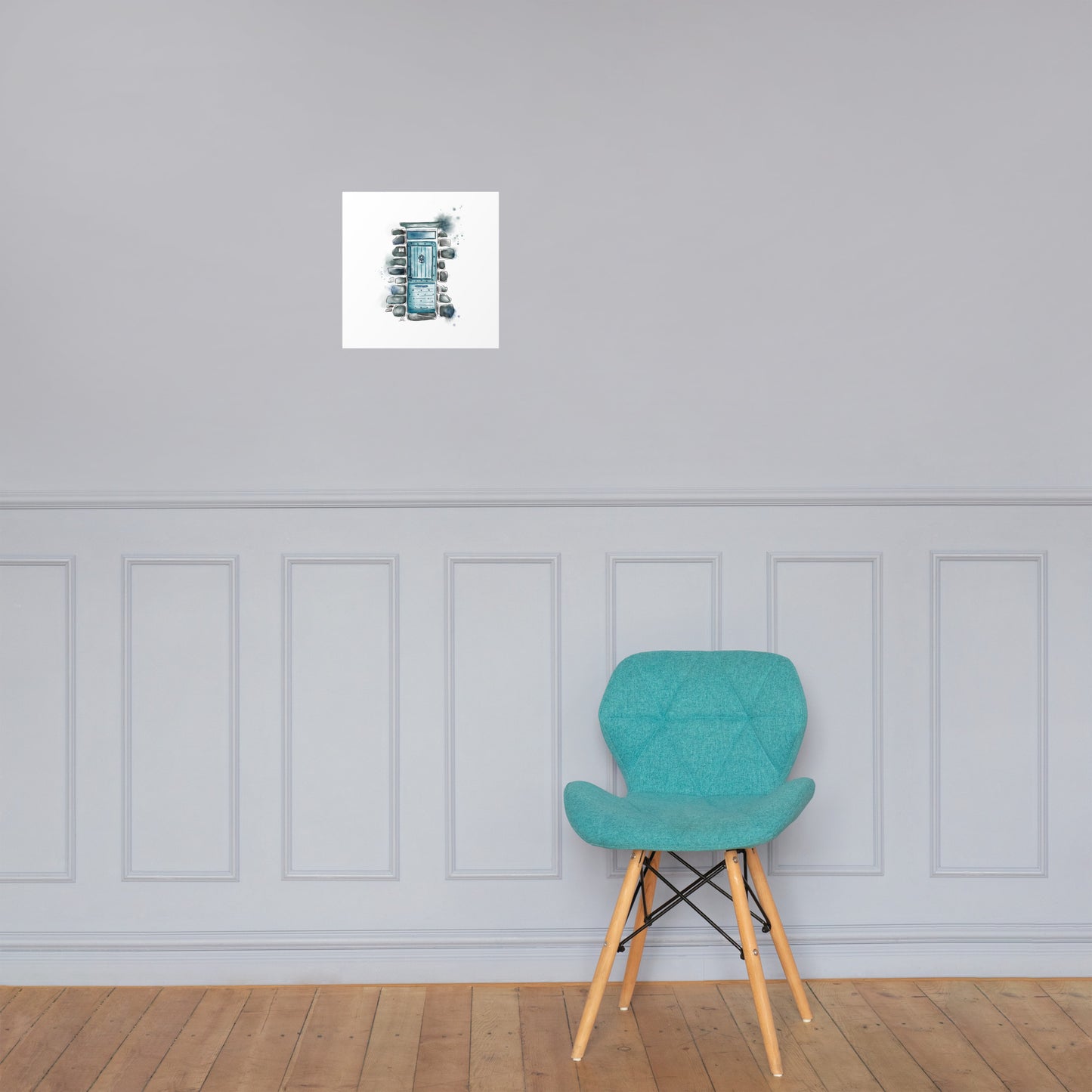 The Lucky Door - French Watercolor - Poster