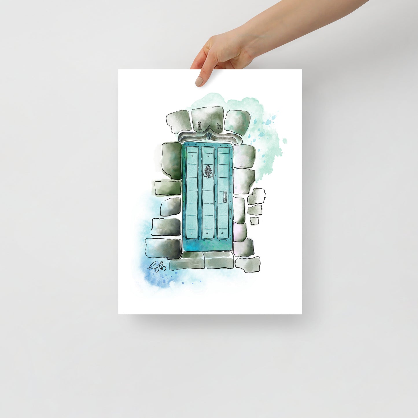 The Poets Door - French Watercolor - Poster