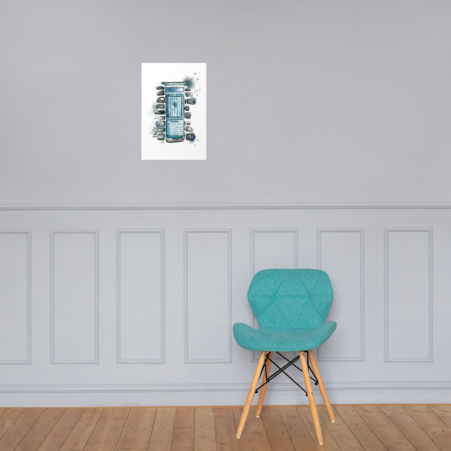 The Lucky Door - French Watercolor - Poster
