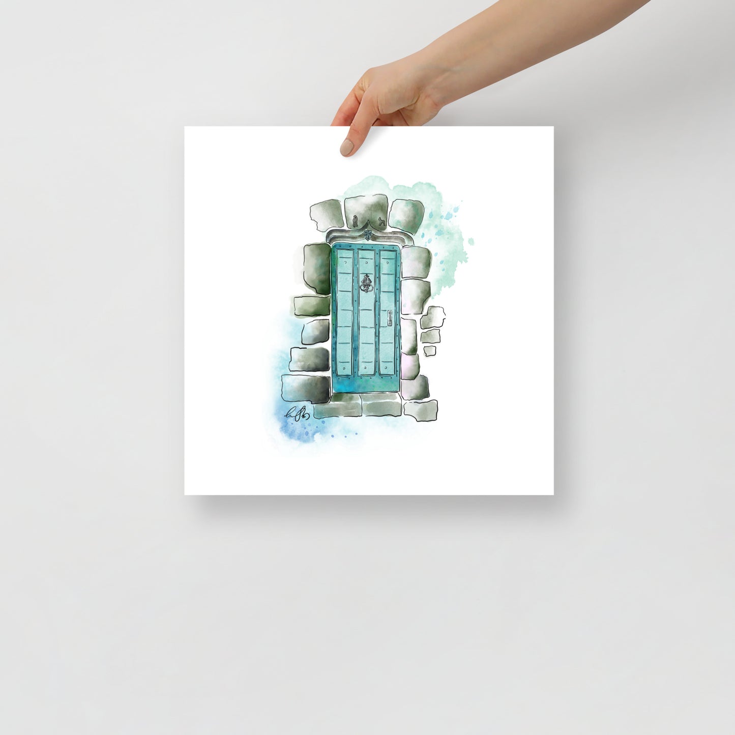 The Poets Door - French Watercolor - Poster
