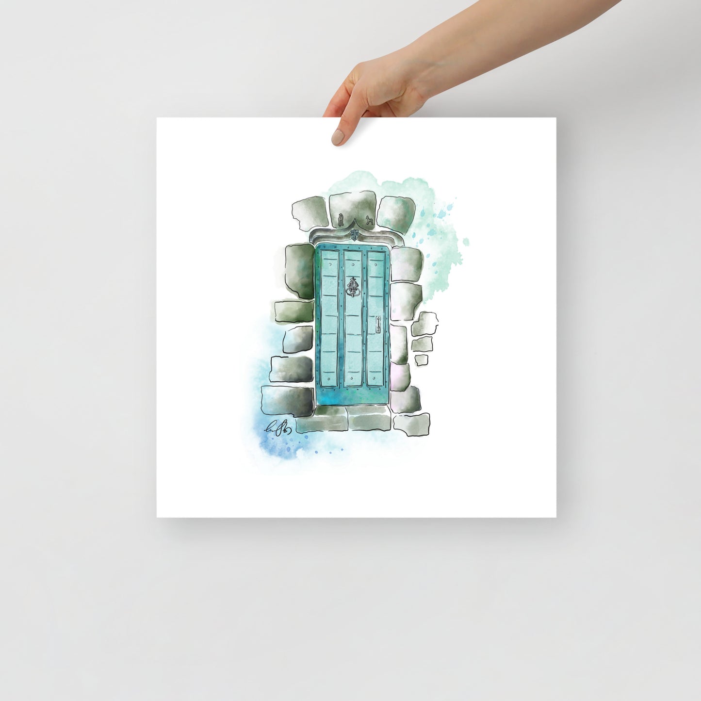The Poets Door - French Watercolor - Poster