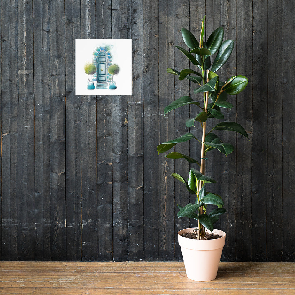 The Topiary - French Watercolor - Poster
