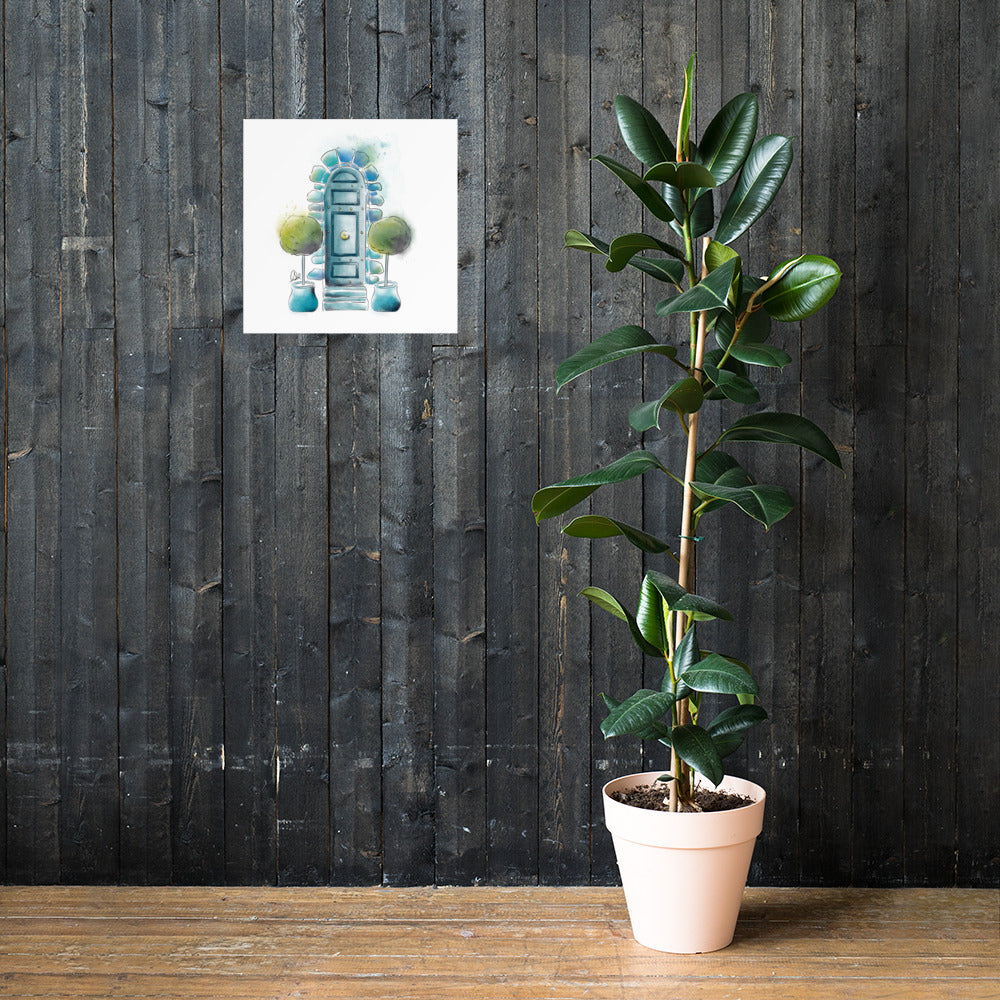 The Topiary - French Watercolor - Poster