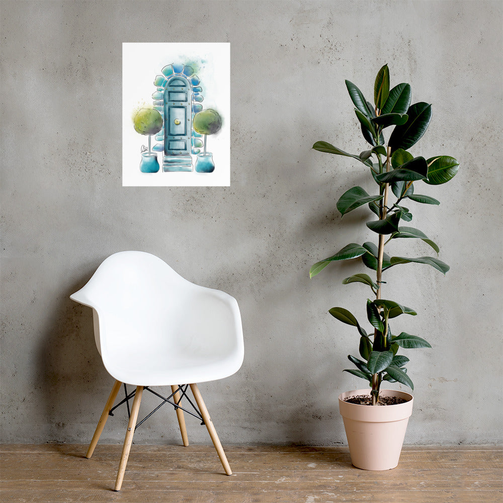 The Topiary - French Watercolor - Poster