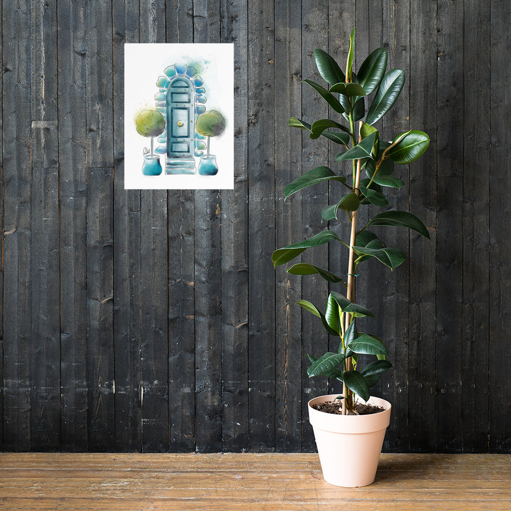 The Topiary - French Watercolor - Poster
