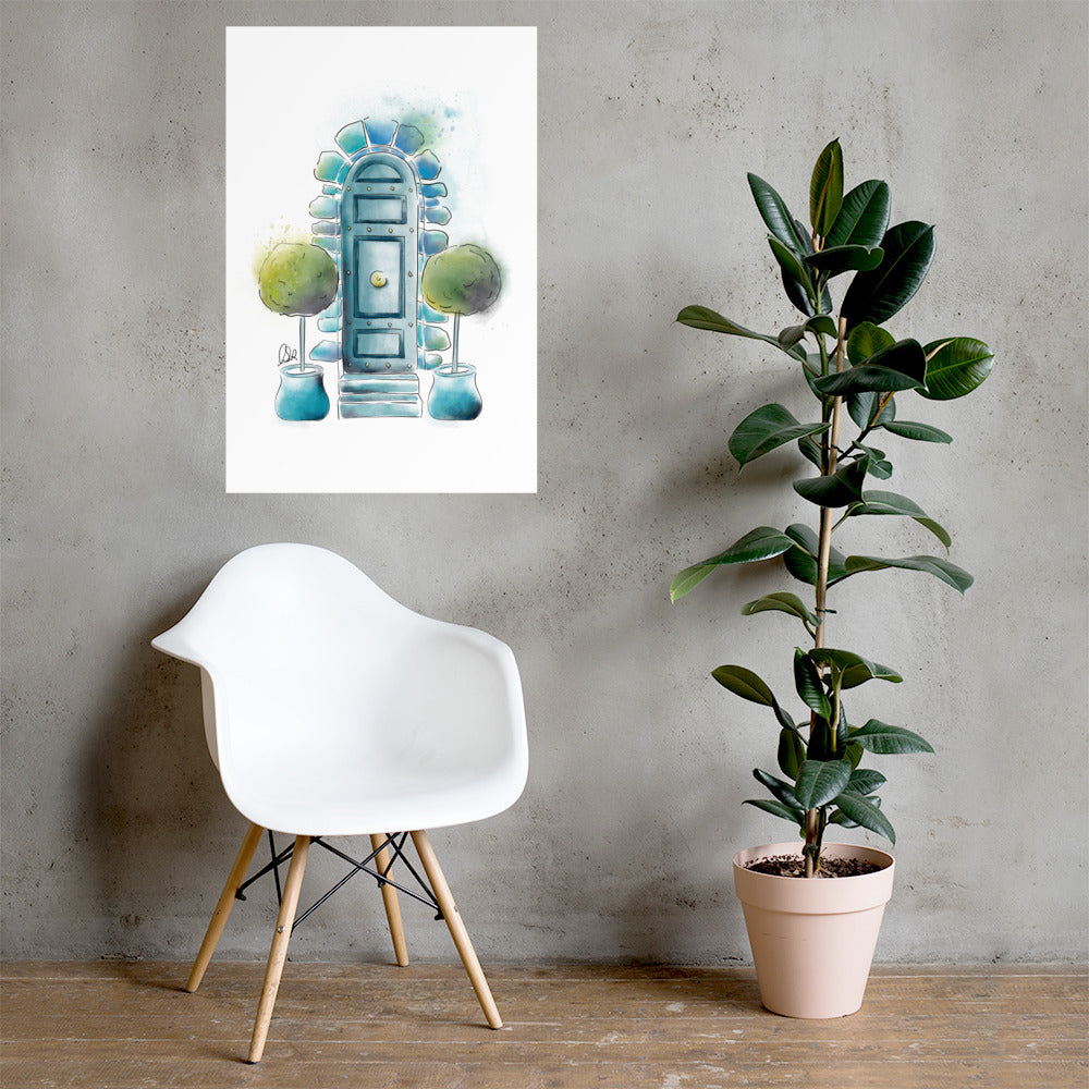 The Topiary - French Watercolor - Poster