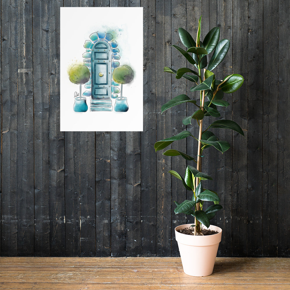 The Topiary - French Watercolor - Poster