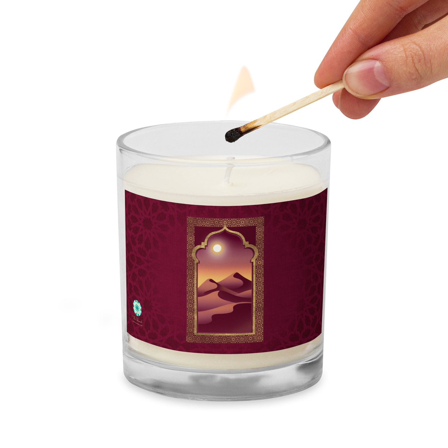 Soy Wax Candle - Arabian Ogee Arch in Rouge