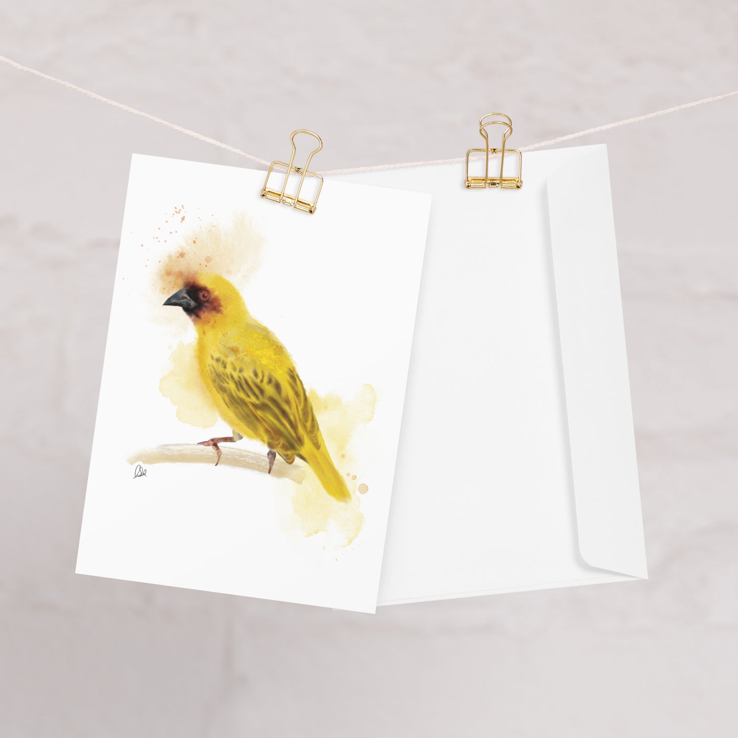 Ruppell's Weaver Bird Greeting card