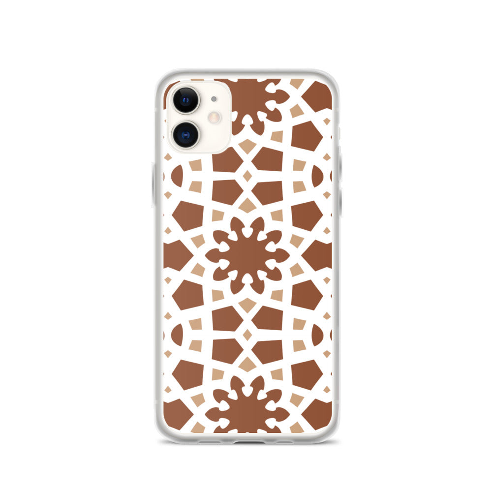 iPhone Case - Arabesque Boho Chocolate