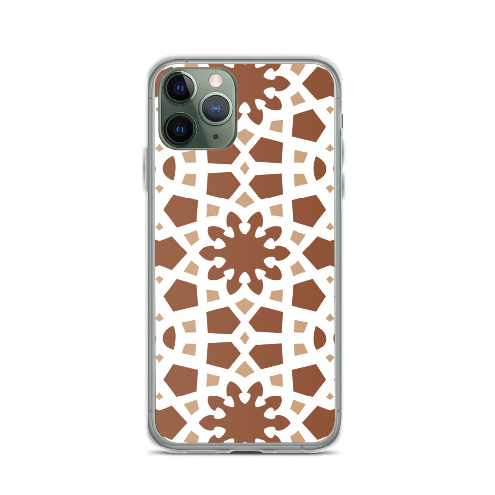 iPhone Case - Arabesque Boho Chocolate