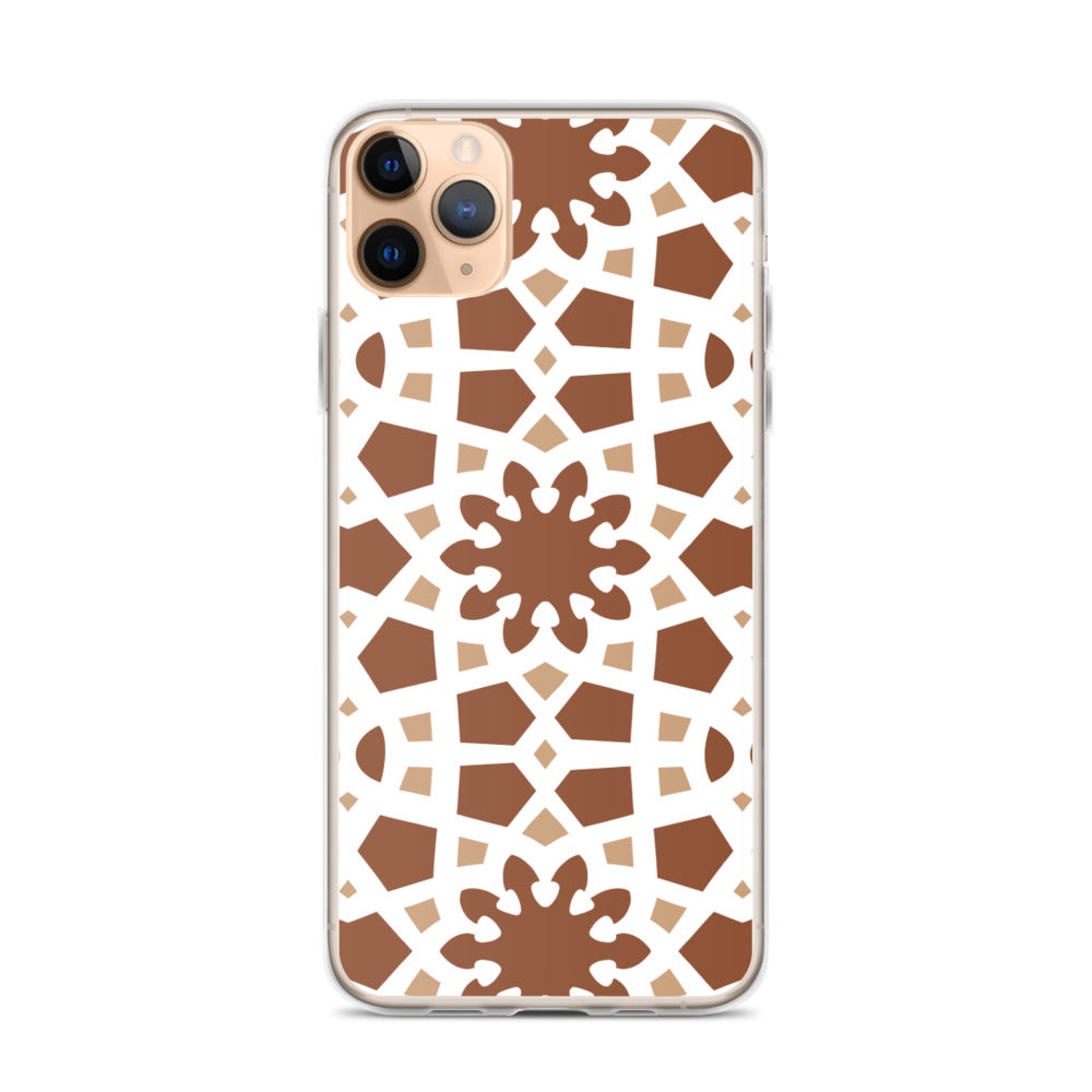 iPhone Case - Arabesque Boho Chocolate