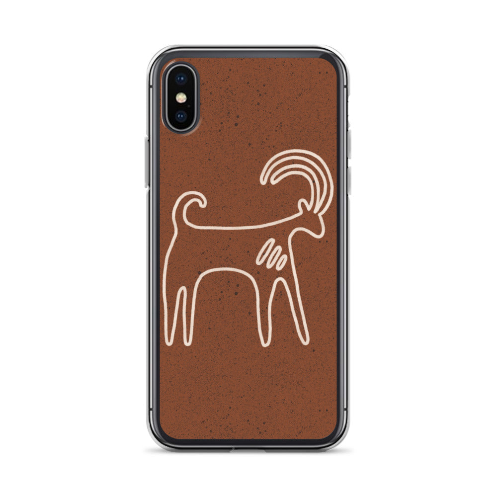 iPhone Case - Petroglyphs - Nubian Ibex