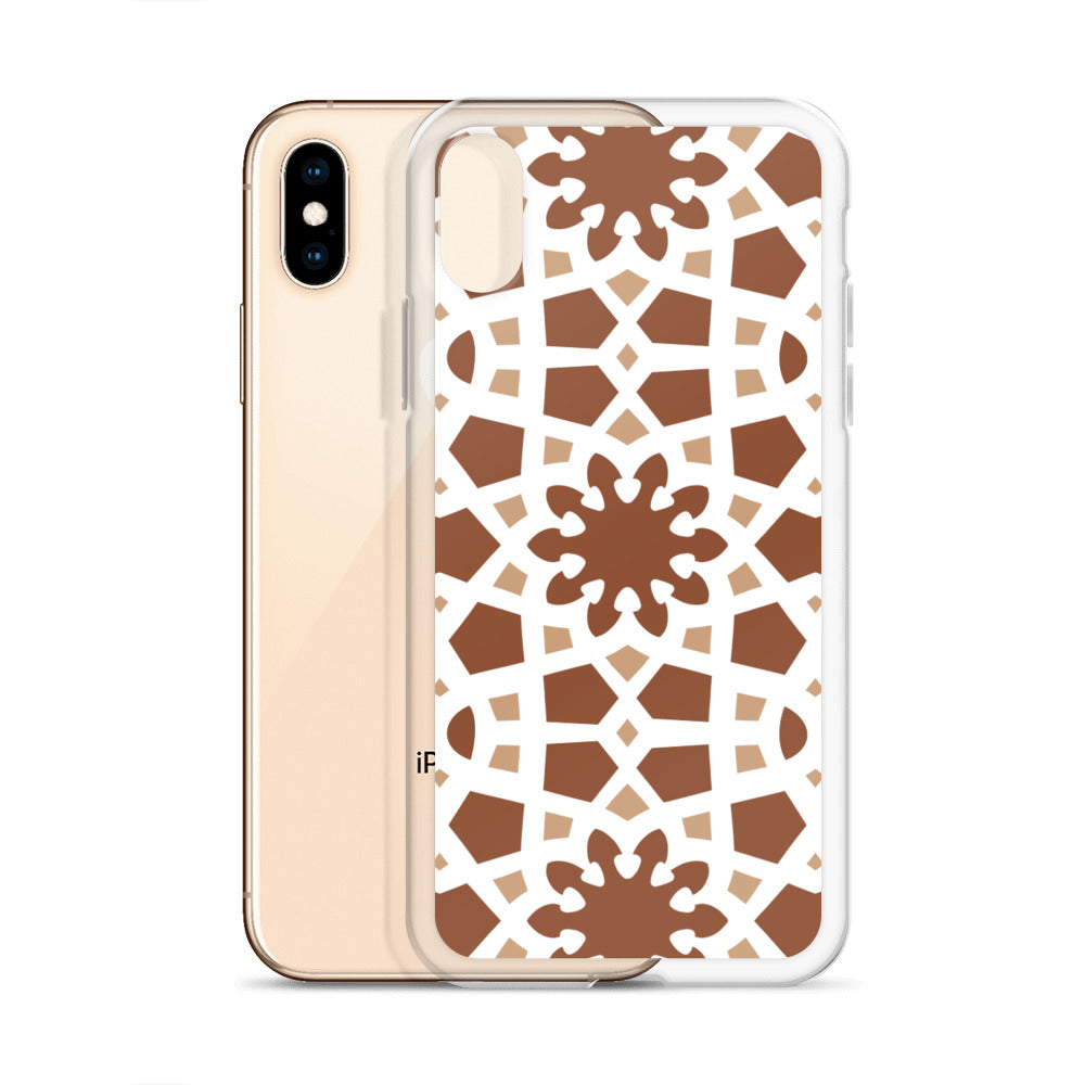 iPhone Case - Arabesque Boho Chocolate