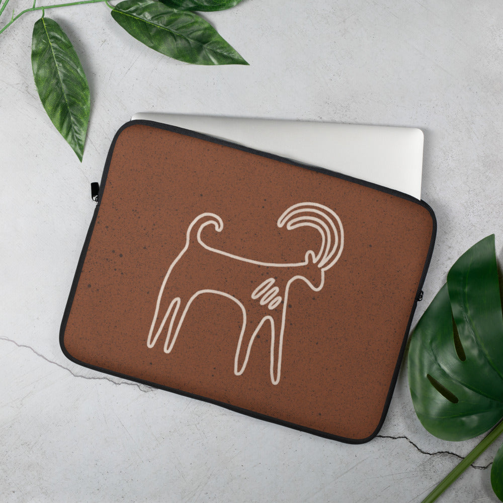 Laptop Sleeve - Petroglyphs - Nubian Ibex