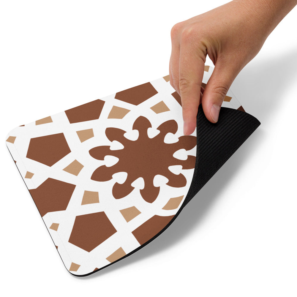 Mouse pad - Arabesque Boho Chocolate