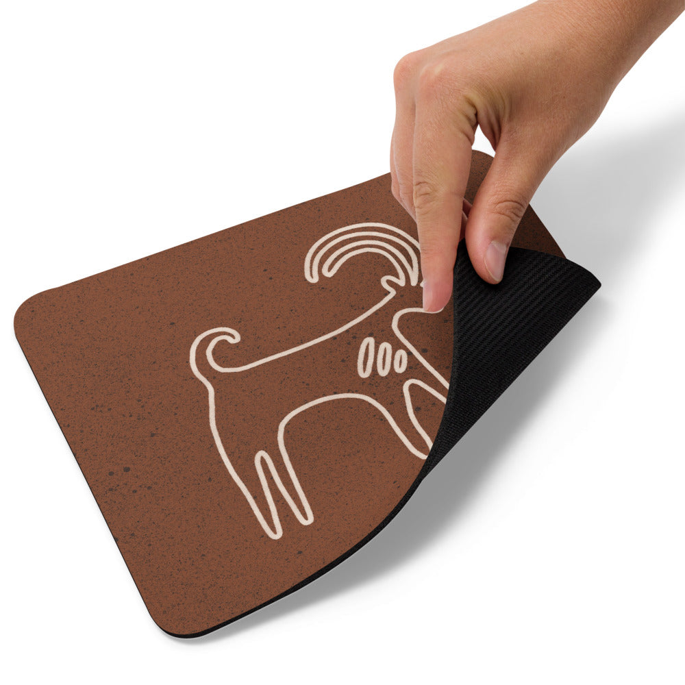 Mouse pad - Petroglyphs - Nubian Ibex