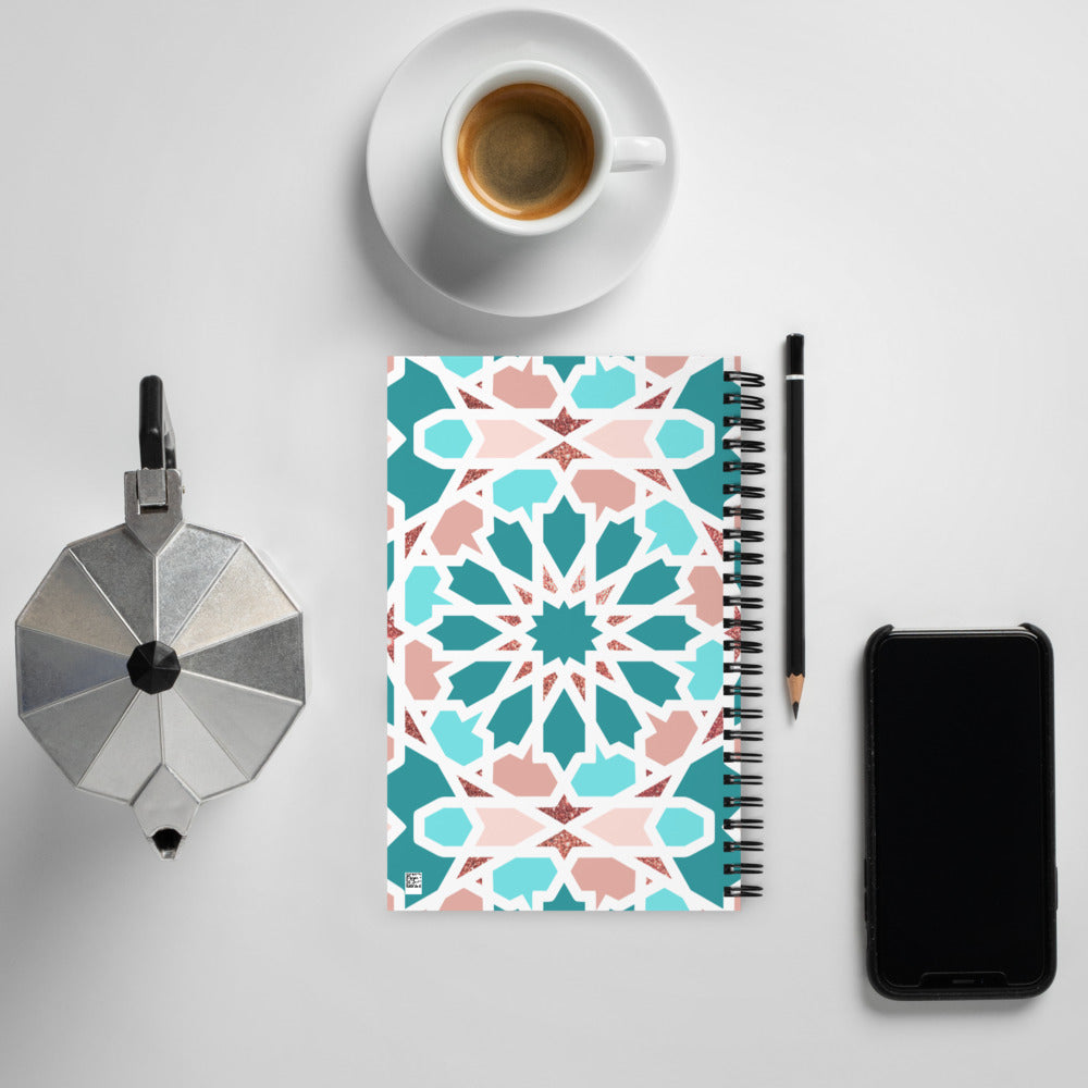 Spiral notebook - Geometric Arabic Pattern