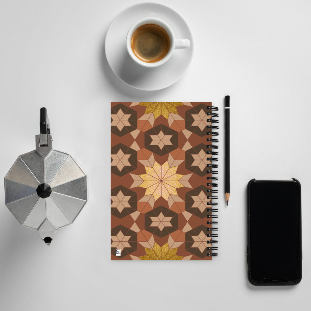 Spiral notebook - Geometric Star - Boho Morocco