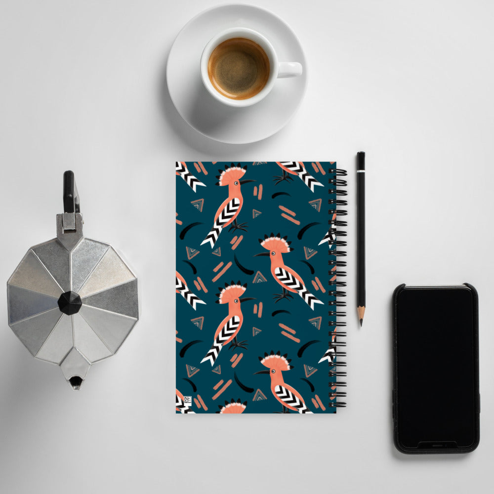 Spiral notebook - Hoopoe Bird
