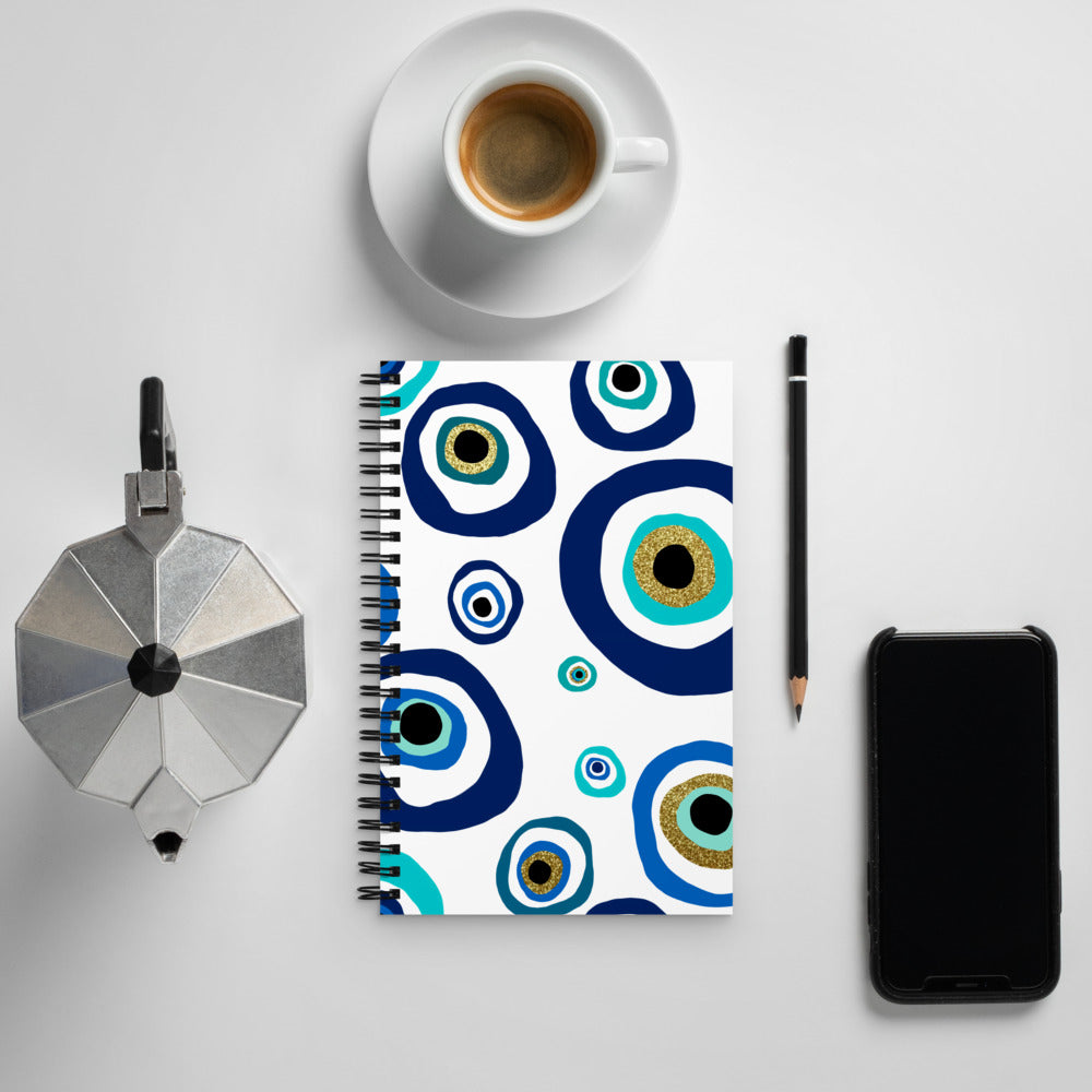 Spiral notebook - Nazar Evil Eye Amulet