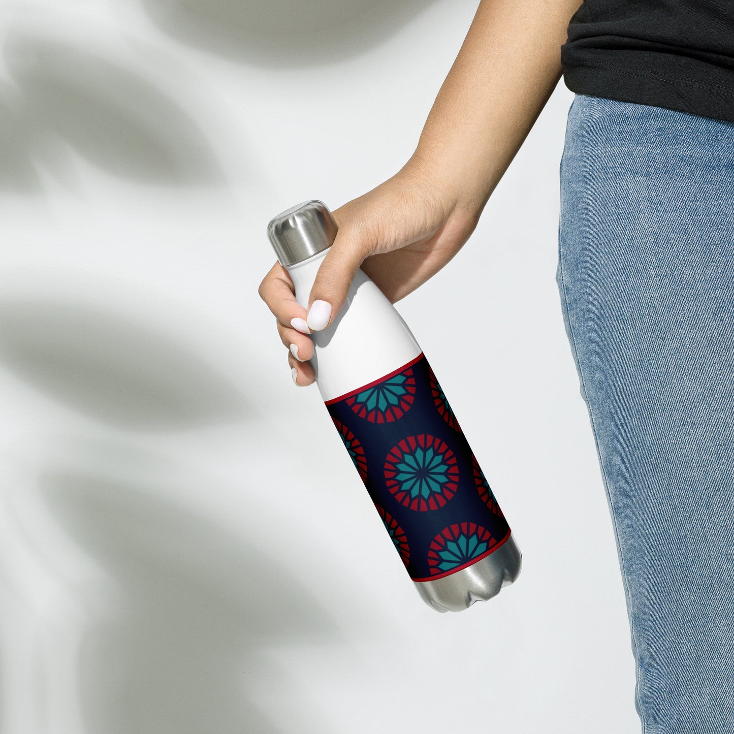 Stainless Steel Water Bottle - Geometric Sea Star