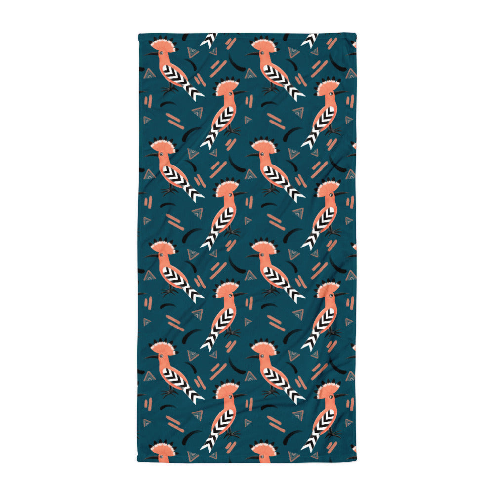 Towel - Hoopoe Bird Pattern