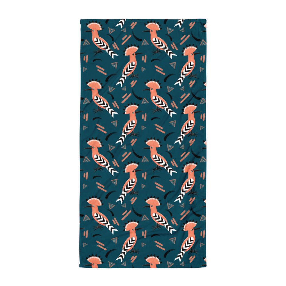 Towel - Hoopoe Bird Pattern