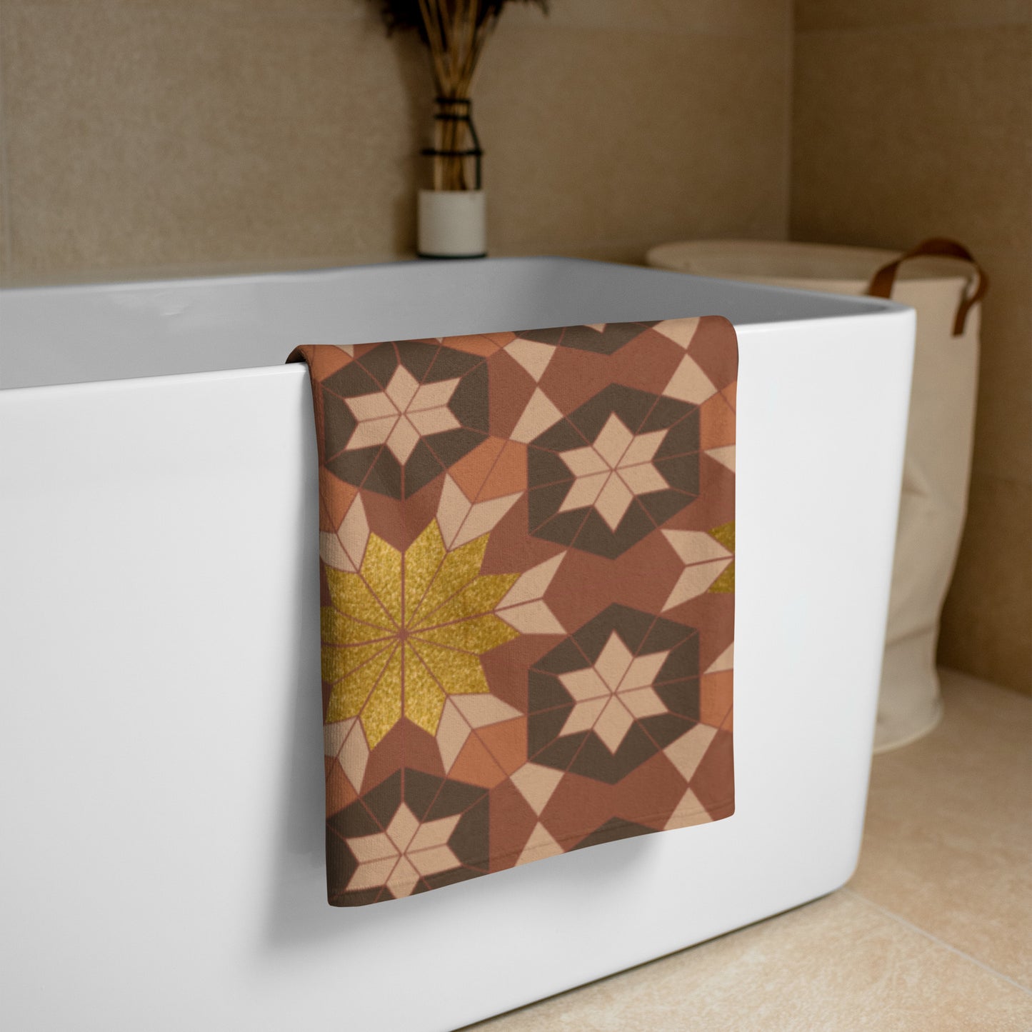 Towel - Geometric Star Boho Morocco