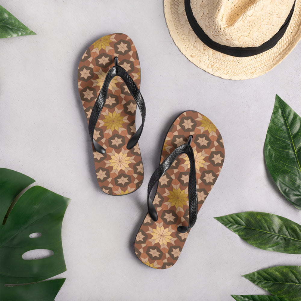 Flip-Flops - Geometric Star - Boho Morocco