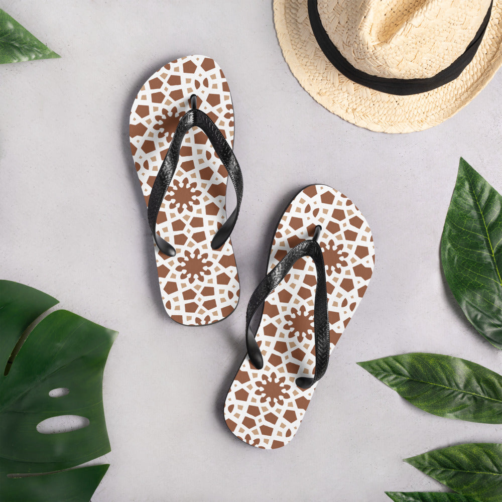 Flip-Flops - Arabesque Boho Chocolate