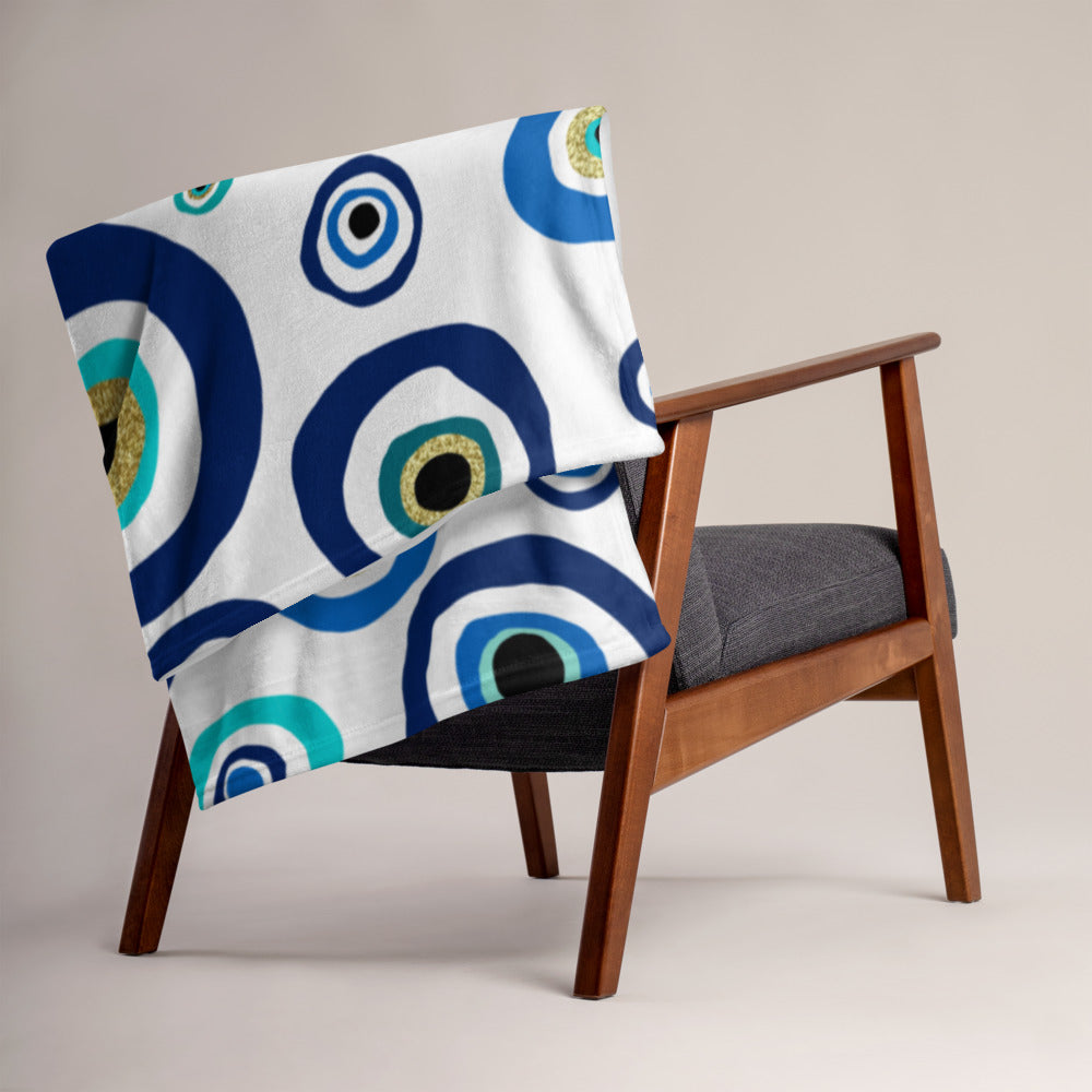 Throw Blanket - Evil Eye Nazar Amulet