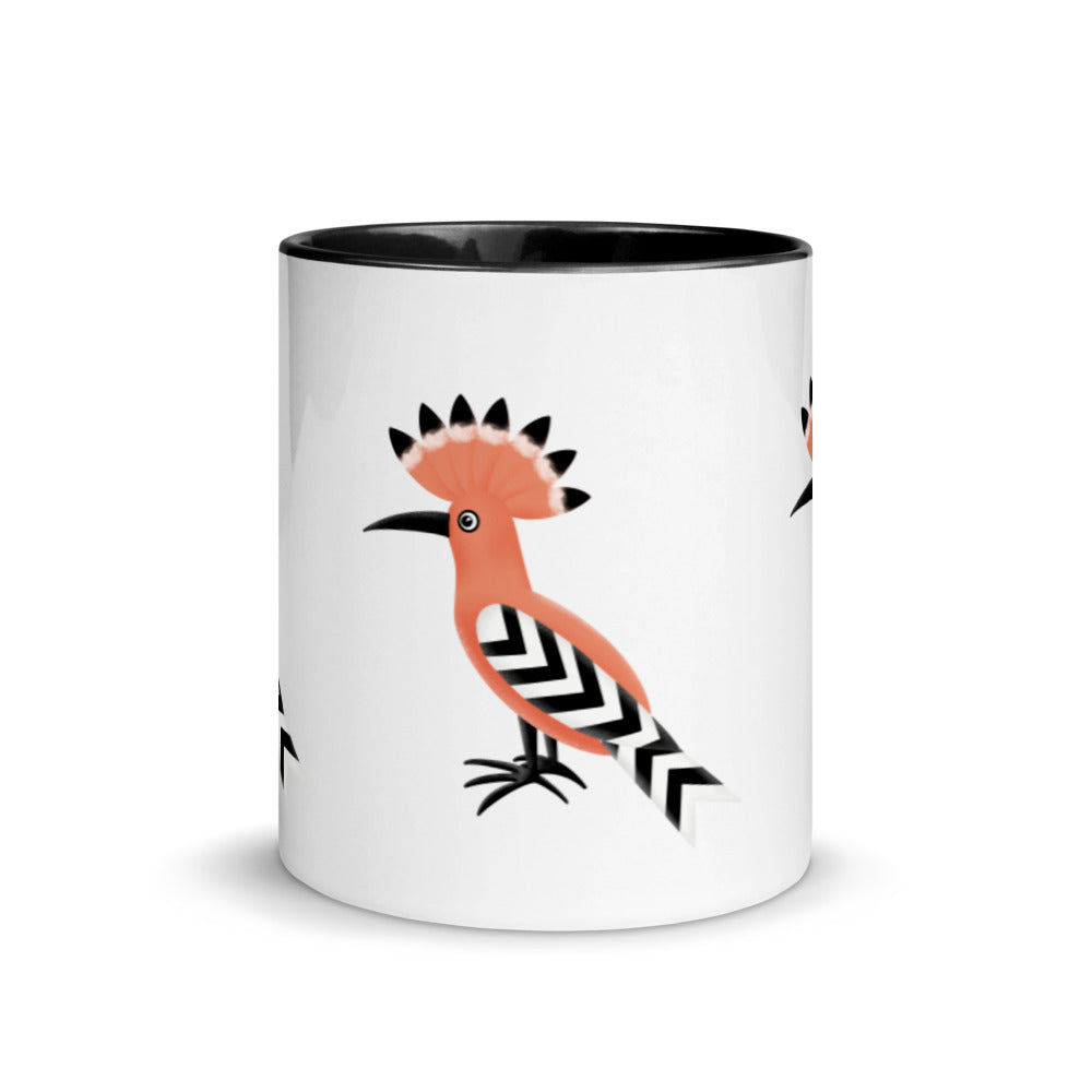 Mug with Color Inside - Hoopoe Bird