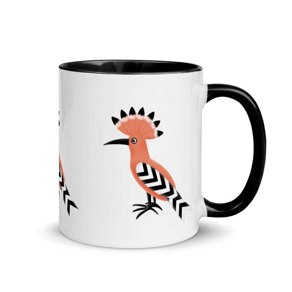 Mug with Color Inside - Hoopoe Bird