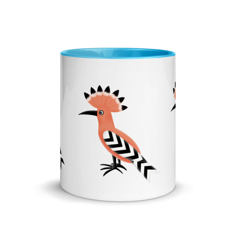 Mug with Color Inside - Hoopoe Bird