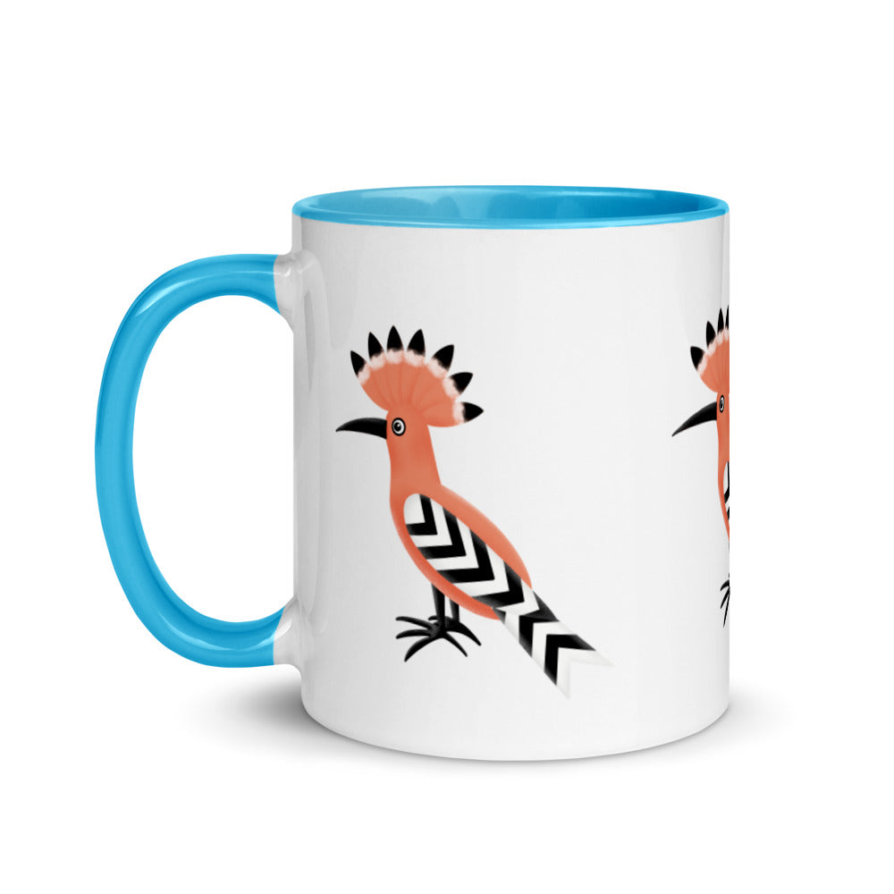Mug with Color Inside - Hoopoe Bird